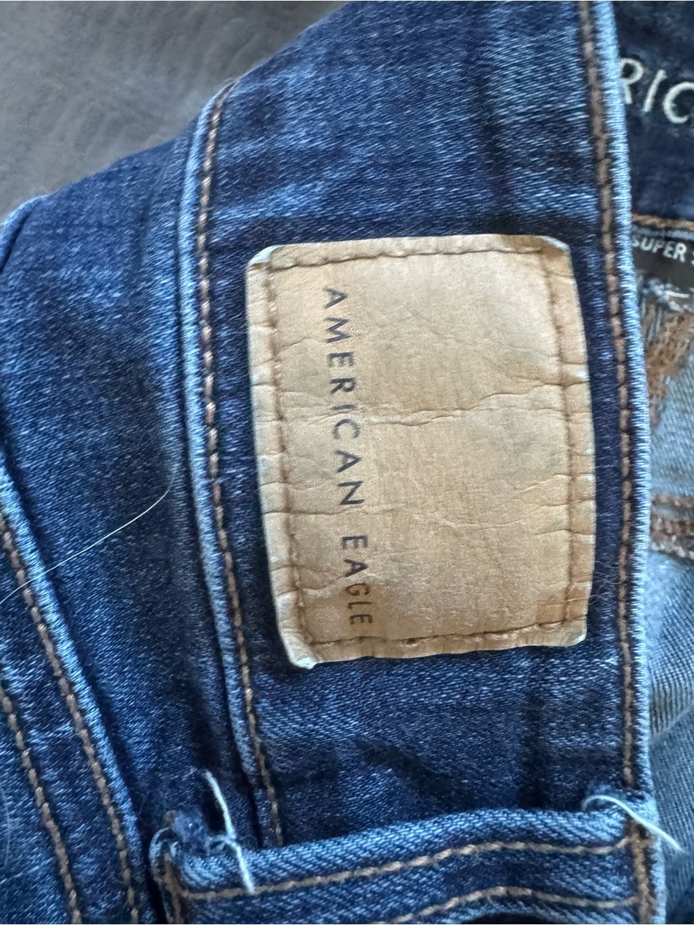 American Eagle Outfitters Dark Indigo Flare Jeans - Picture 5 of 6